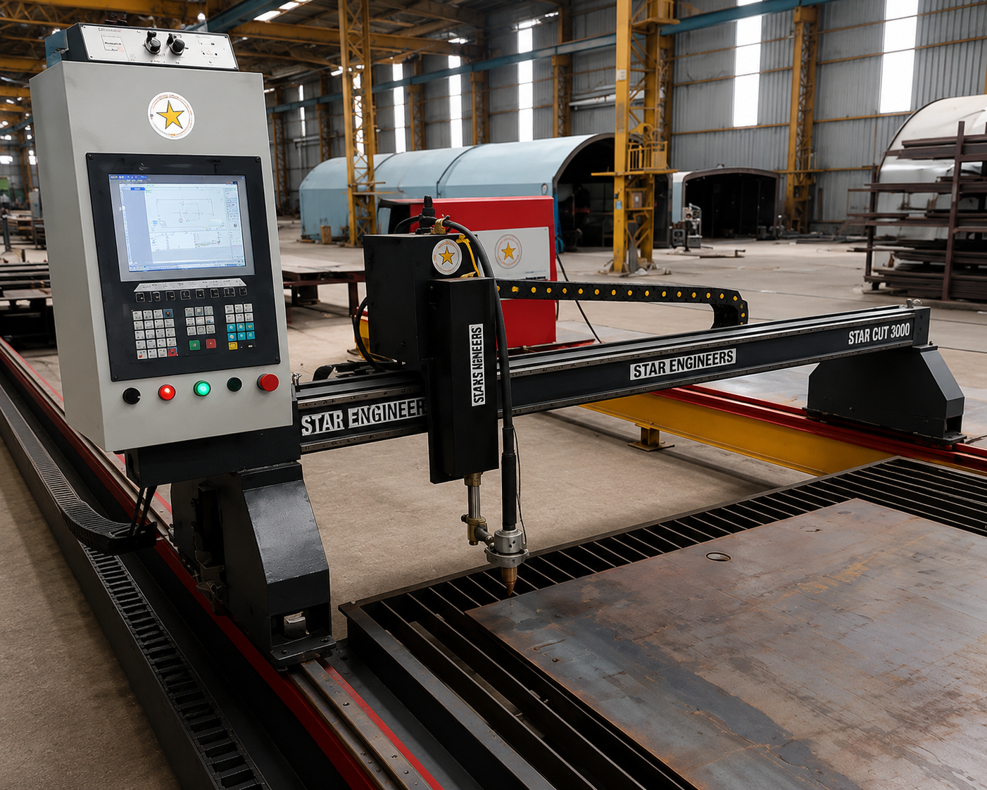 Computer Numerical Control CNC Plasma Cutting Machine Manufacturers in India - Star Engineers 
